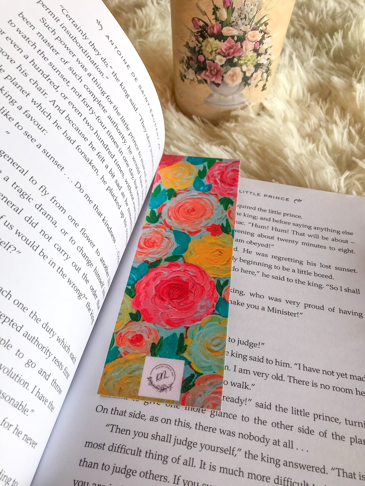 FLORAL SET OF 3 DOUBLE SIDED BOOKMARKS